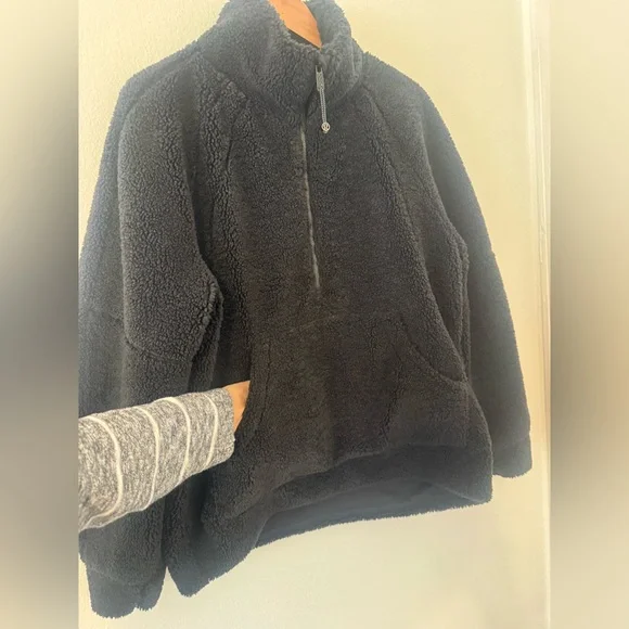 Lululemon Scuba Oversized Fleece Funnel-Neck Half-Zip Sherpa Sweatshirt Size M/L - Picture 6 of 10